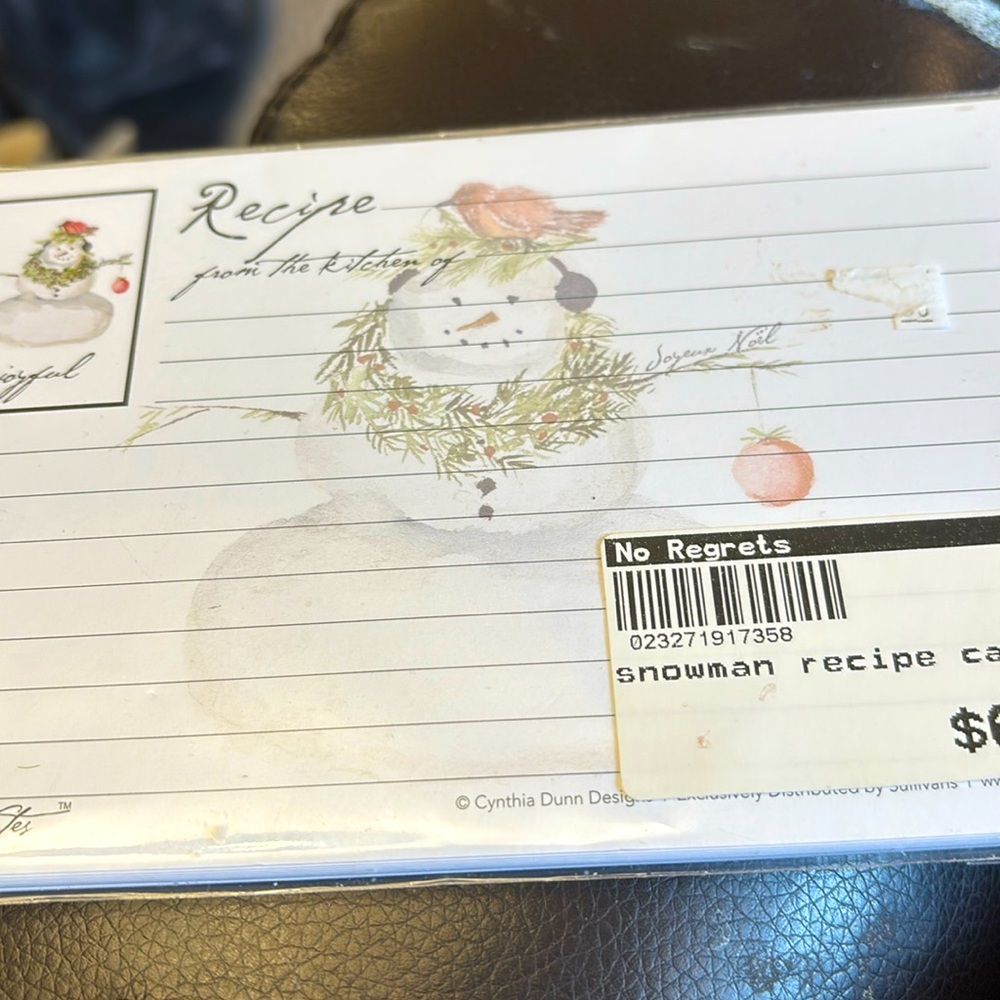 New Recipe Cards Set of 12
